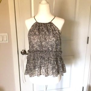 Joie flutter silk tank top, XS